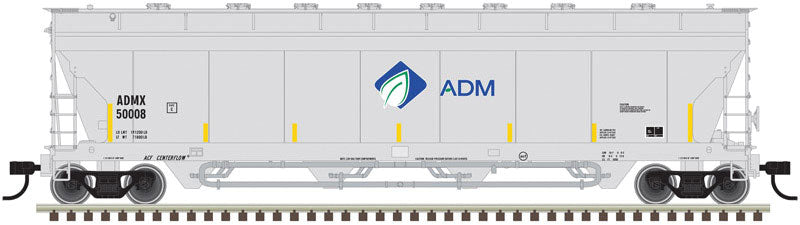Pressureaide Centerflow Hopper - Ready to Run - Master(R) -- Archer-Daniels-Midland 50076 (gray, blue, green, Leaf Logo)