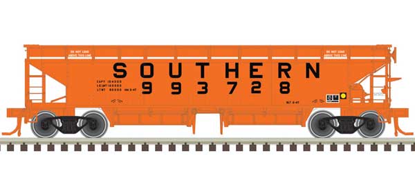 70-Ton Hart Ballast Car - Ready to Run - Master(R) -- Southern Railway 993728 (orange, black)