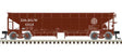 70-Ton Hart Ballast Car - Ready to Run - Master(R) -- Denver & Rio Grande Western 25033 (Boxcar Red, white)