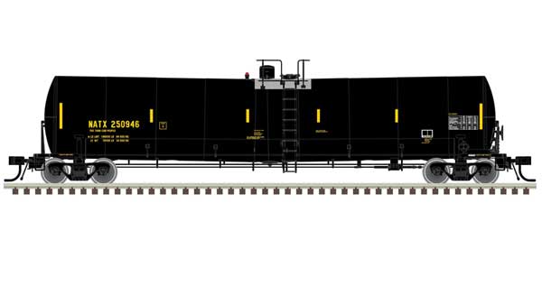 Trinity 25,500-Gallon Tank Car - Ready to Run - Master(R) -- NATX #250924 (black, yellow UTCK repaint)