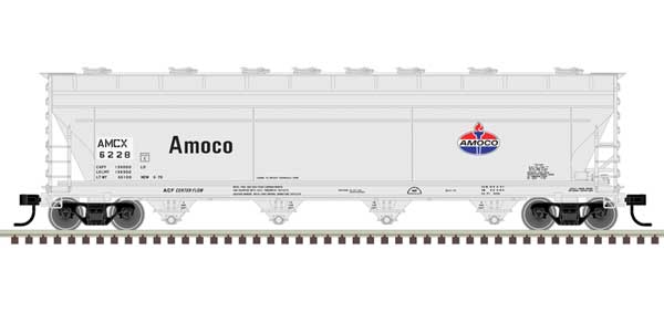 5250 CF Covered Hopper -- Amoco 6203 (gray, blue, red)