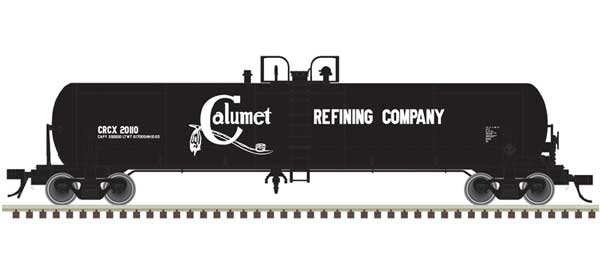 GATX 20,700-Gallon Tank Car - Ready to Run - Master(R) -- Calumet Refining Company CRCX #11827 (black, white)