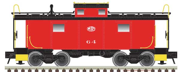 NE-6 Caboose - Ready to Run - Master(R) -- Monongahela #71 (red, white, black, MRY Logo)
