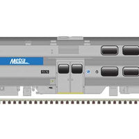 Nippon Sharyo Bi-Level Commuter Coach-Cab Car Set - Ready to Run - Master(R) -- Chicago Metra #8584 (Cab Car); 6064, 6093 (Coaches)