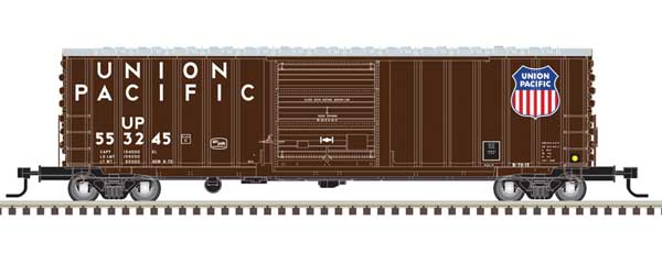 ACF 50' Precision Design Rib-Side Boxcar - Ready to Run - Master(R) -- Union Pacific #553245 (Boxcar Red, white)