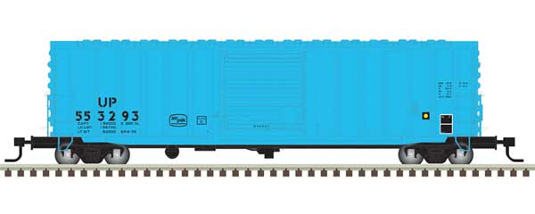 ACF 50' Precision Design Rib-Side Boxcar - Ready to Run - Master(R) -- Union Pacific #553293 (Ex-RI, blue, white)