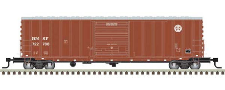 ACF 50' Precision Design Rib-Side Boxcar - Ready to Run - Master(R) -- Burlington Northern Santa Fe #722788 (Boxcar Red, white)
