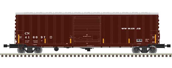 ACF 50' Precision Design Rib-Side Boxcar - Ready to Run - Master(R) -- Canadian National #416028 (Boxcar Red, white)