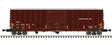 ACF 50' Precision Design Rib-Side Boxcar - Ready to Run - Master(R) -- Canadian National #416097 (Boxcar Red, white)