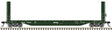 51'6" Bulkhead Flatcar - Ready to Run - Master(R) -- BC Rail #19007 (green, white)