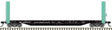51'6" Bulkhead Flatcar - Ready to Run - Master(R) -- Duluth, Winnipeg and Pacific Railway #605076 (light green, black)