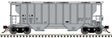 Portec 3000 2-Bay Covered Hopper - Ready to Run - Master(R) Plus -- Milwaukee Road #96025 (gray, black)
