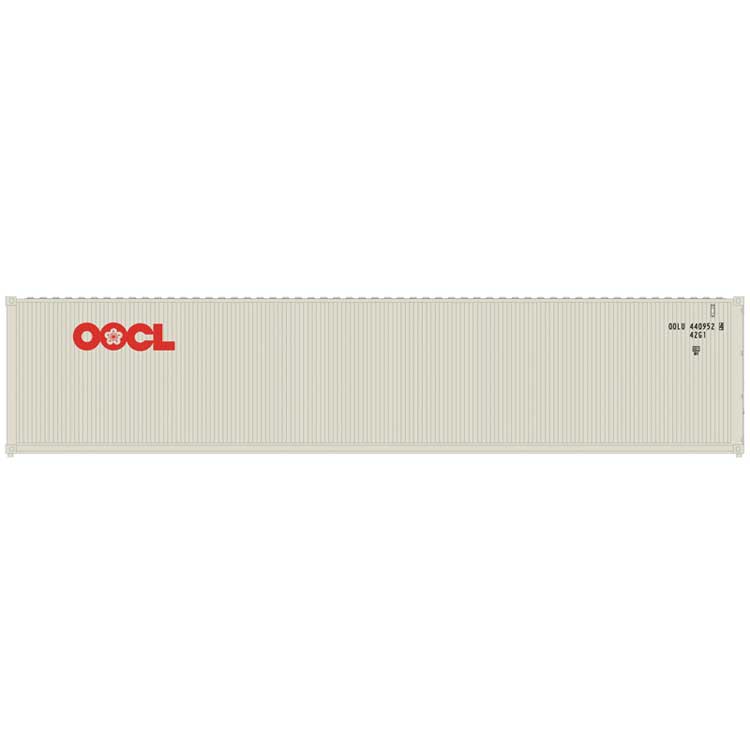 40' Standard-Height Container 3-Pack - Assembled - Master(R) -- Orient Overseas Container Line Set #2 (gray, red)