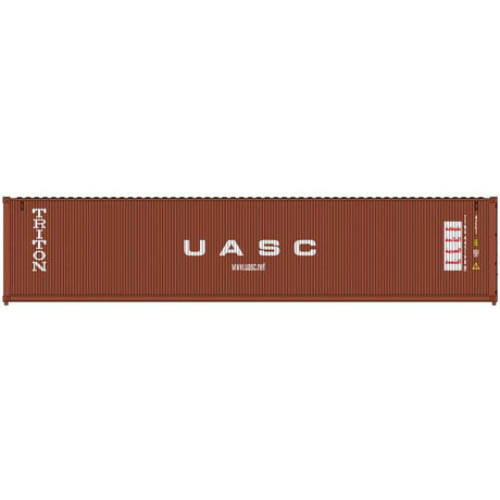 40' Standard-Height Container 3-Pack - Assembled - Master(R) -- Triton/United Arab Shipping Co. UASC Set #2 (brown, white)
