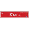 40' Standard-Height Container 3-Pack - Assembled - Master(R) -- K-Line Set #1 (red, white)