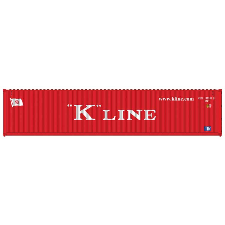 40' Standard-Height Container 3-Pack - Assembled - Master(R) -- K-Line Set #1 (red, white)