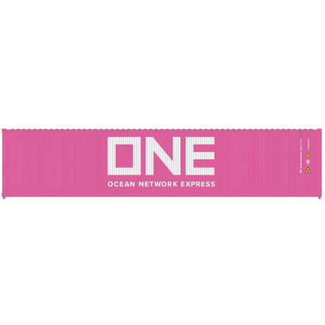 40' Standard-Height Container 3-Pack - Assembled - Master(R) -- Ocean Network Express ONE Set #1 (pink, white)