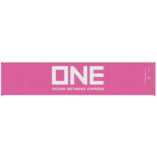 40' Standard-Height Container 3-Pack - Assembled - Master(R) -- Ocean Network Express ONE Set #1 (pink, white)