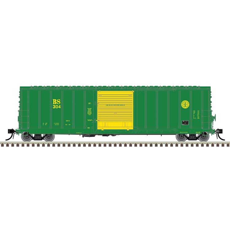 CNCF 5000 50' Boxcar - Ready to Run - Master(R) -- Birmingham Southern #302 (green, yellow)