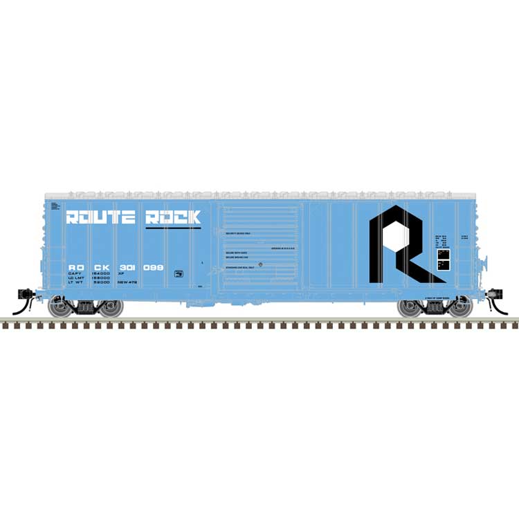 CNCF 5000 50' Boxcar - Ready to Run - Master(R) -- Rock Island #301084 (blue, white, black)