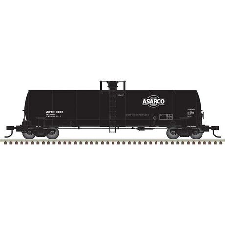 ACF 17,360-Gallon Tank Car - Ready to Run - Master(R) -- ASARCO ASTX #1002 (black, white)
