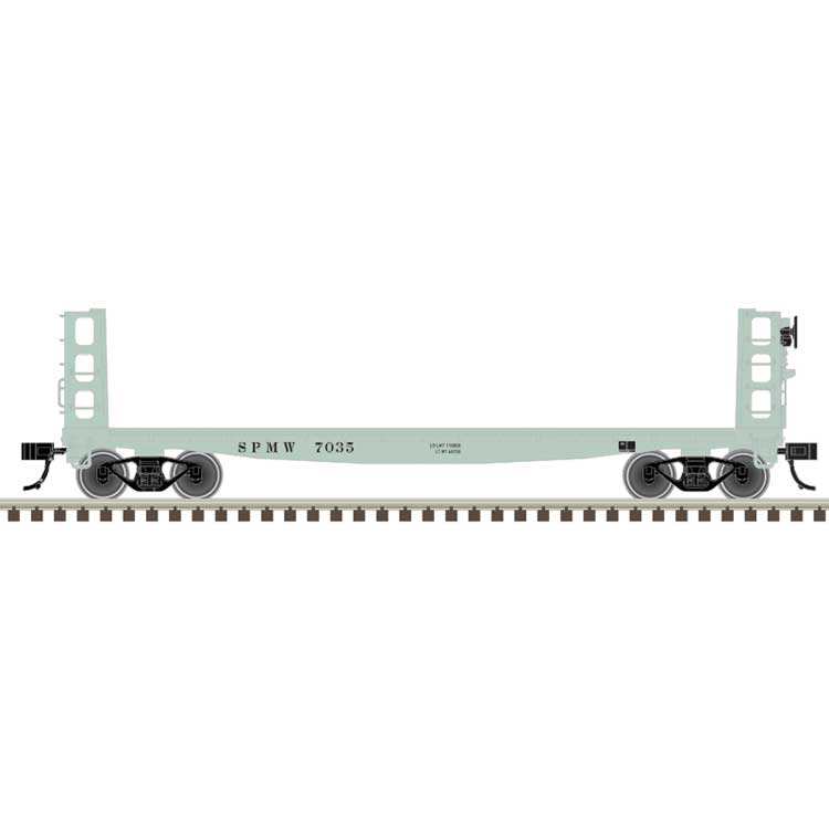 42' Pulpwood Flatcar with Load - Ready to Run -- Southern Pacific #7075 (MOW gray)