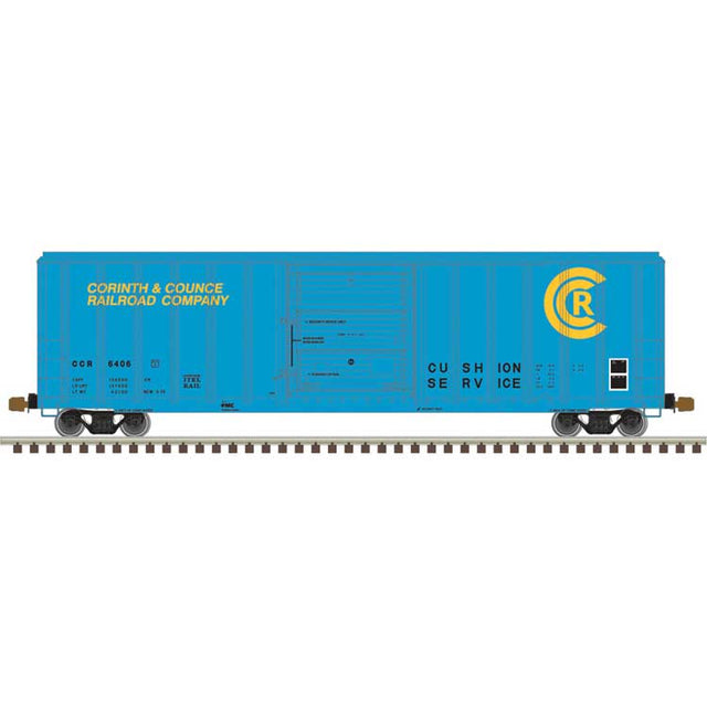 FMC 5347 Single-Door Boxcar - Ready to Run - Master(R) -- Corinth & Counce #6455 (blue, yellow)