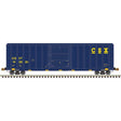 FMC 5347 Single-Door Boxcar - Ready to Run - Master(R) -- CSX #142665 (blue, yellow, yellow conspicuity marks)