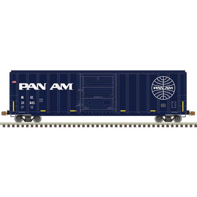 FMC 5347 Single-Door Boxcar - Ready to Run - Master(R) -- PanAm Railways #31845 (blue, white)