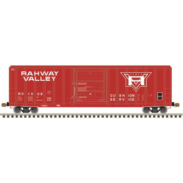 FMC 5347 Single-Door Boxcar - Ready to Run - Master(R) -- Rahway Valley #1001 (red, white)