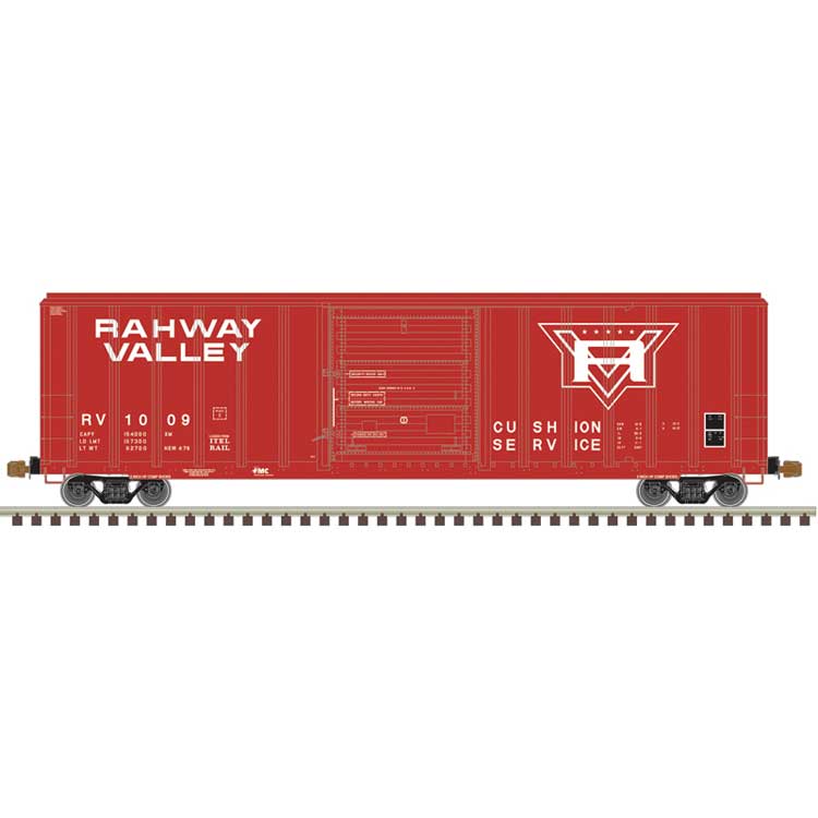 FMC 5347 Single-Door Boxcar - Ready to Run - Master(R) -- Rahway Valley #1023 (red, white)