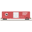 FMC 5347 Single-Door Boxcar - Ready to Run - Master(R) -- Providence & Worcester #439 (red, white, black)