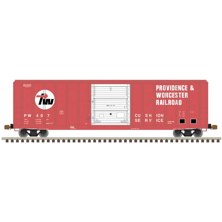 FMC 5347 Single-Door Boxcar - Ready to Run - Master(R) -- Providence & Worcester #439 (red, white, black)