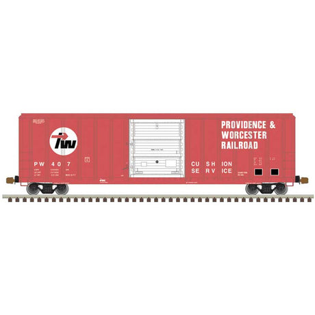 FMC 5347 Single-Door Boxcar - Ready to Run - Master(R) -- Providence & Worcester #505 (red, white, black)