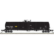 ACF 23,500-Gallon Tank Car - Ready to Run - Master(R) -- ACFX #76357 (black, reporting marks only, yellow conspicuity marks)