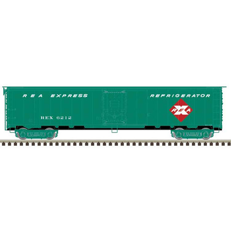 ACF/REA Steel Express Reefer - Ready to Run - Master(R) -- Railway Express Agency #6194 (Late 1960s, green, white, red)