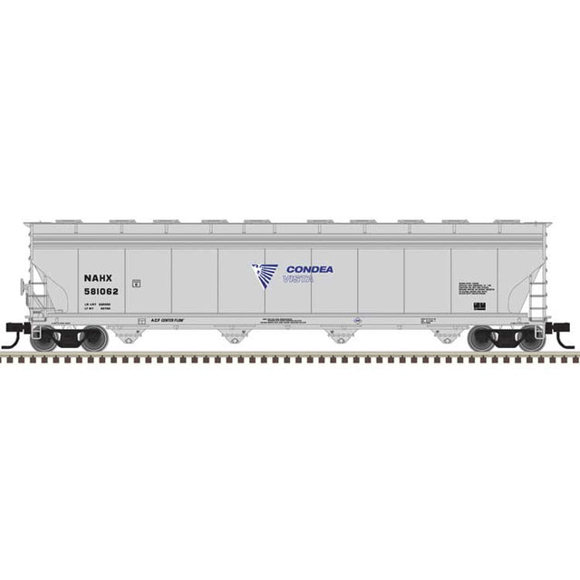 ACF 5800 4-Bay Covered Hopper - Ready to Run - Master(R) -- Condea Vista Plastics NAHX #581091 (gray, black, blue, white)