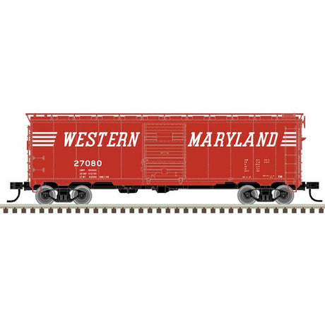 1932 ARA 40' Steel Boxcar - Ready to Run - Master(R) -- Western Maryland #28121 (Boxcar Red, white, Speed Lettering)