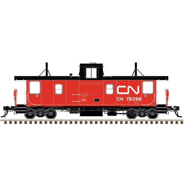 Pointe Ste. Charles PSC Caboose - Ready to Run -- Canadian National #79566 (3-Panel COTS, red, black, white)