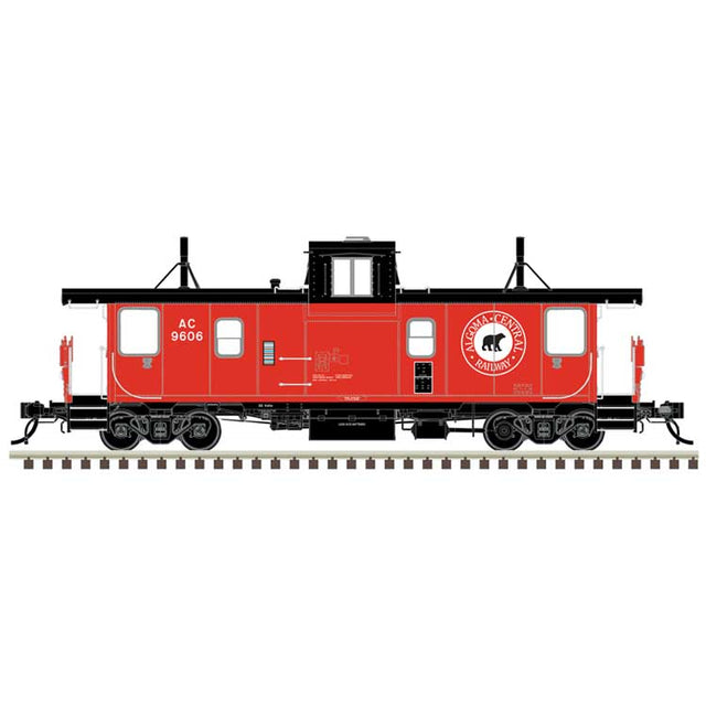 Pointe Ste. Charles PSC Caboose - Ready to Run -- Algoma Central #9602 (red, black, white, Bear Logo)