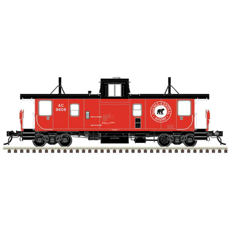 Pointe Ste. Charles PSC Caboose - Ready to Run -- Algoma Central #9606 (red, black, white, Bear Logo)