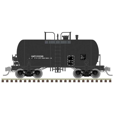 10,000-Gallon Beer Can Tank Car - Ready to Run -- GATX #93319 (black, Reporting Marks Only)