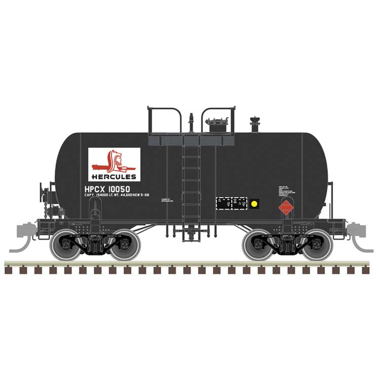 10,000-Gallon Beer Can Tank Car - Ready to Run -- Hercules HPCX #100050 (black, white, red)