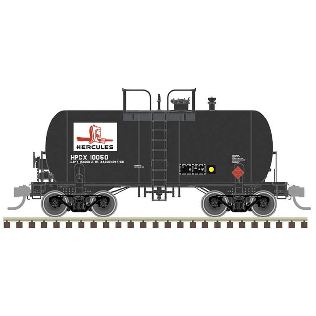 10,000-Gallon Beer Can Tank Car - Ready to Run -- Hercules HPCX #100050 (black, white, red)