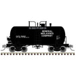 10,000-Gallon Beer Can Tank Car - Ready to Run -- General Molasses GATX #96621 (black, white)