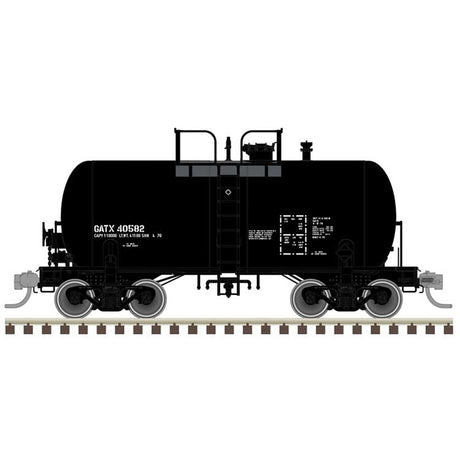 10,000-Gallon Beer Can Tank Car - Ready to Run -- GATX #40582 (black, reporting marks only)