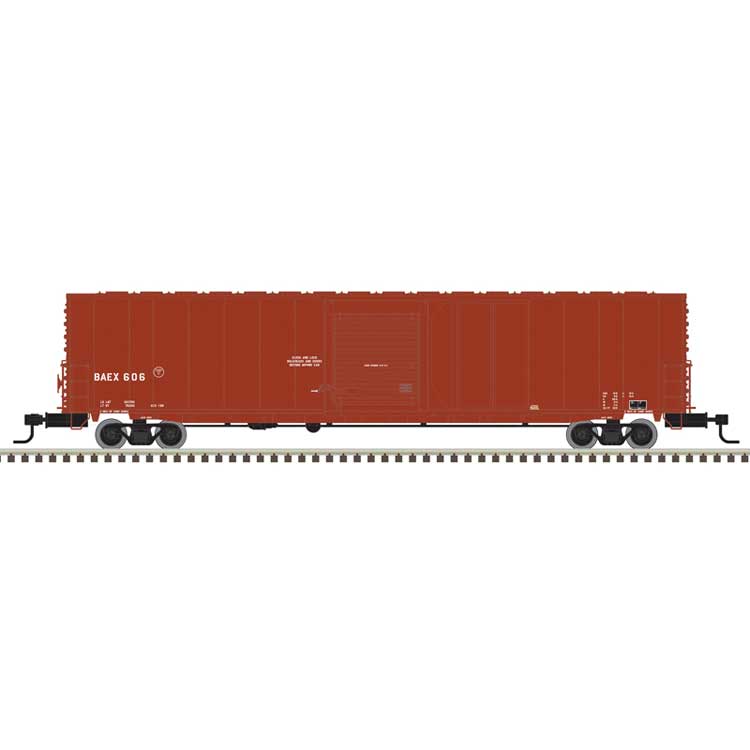 ACF 60' Single-Door Auto Parts Boxcar - Ready to Run - Master(R) -- The Andersons BAEX #606 (Boxcar Red, white)