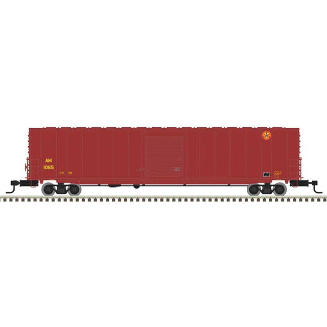ACF 60' Single-Door Auto Parts Boxcar - Ready to Run - Master(R) -- Arkansas & Missouri #1066 (Boxcar Red, white, yellow)