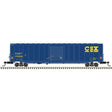 ACF 60' Single-Door Auto Parts Boxcar - Ready to Run - Master(R) -- CSX #172555 (blue, yellow)