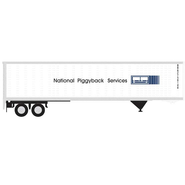 45' Pines Trailer - Assembled -- National Piggyback Service #750140 (white, blue)